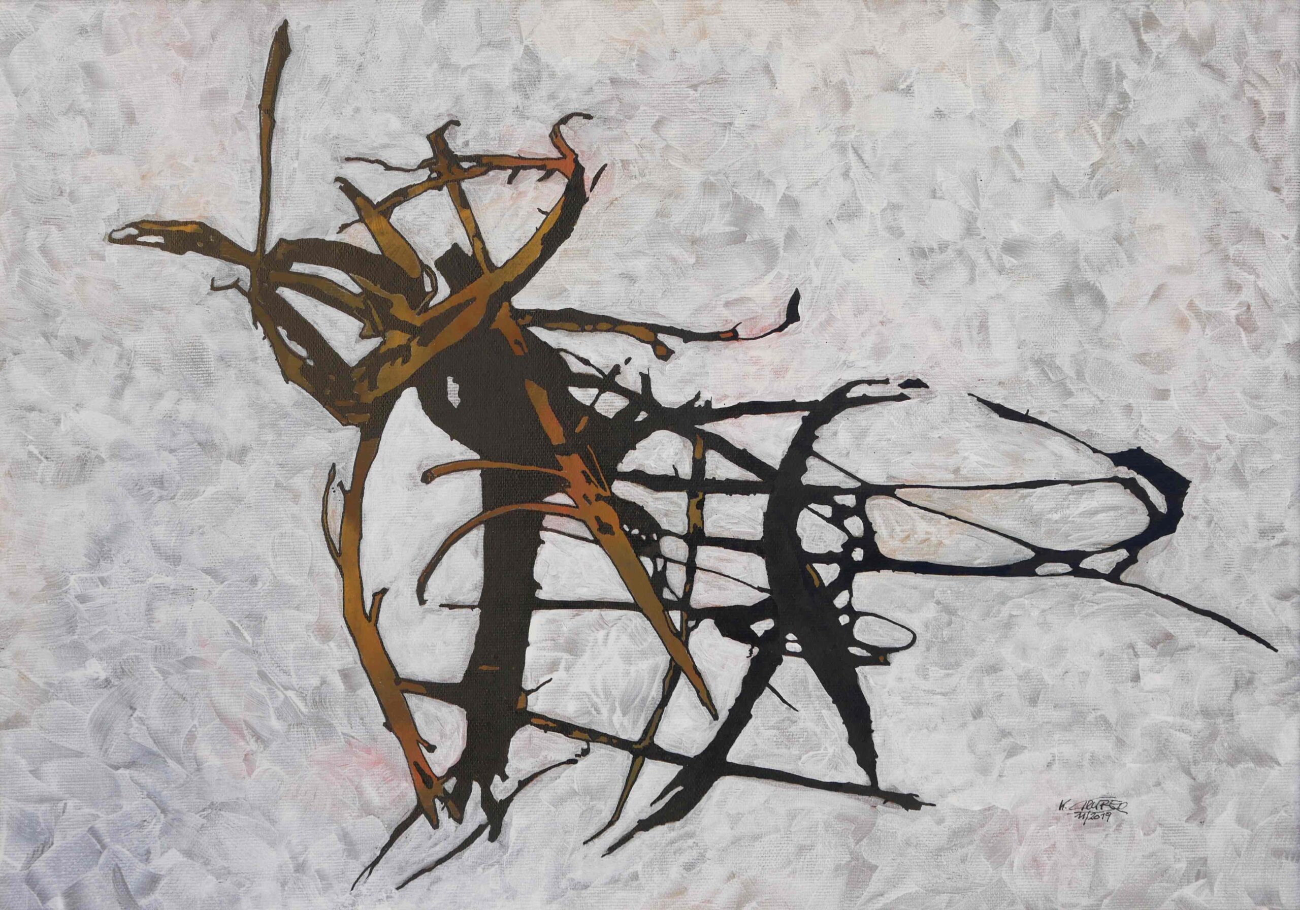 oT 15112019 Acryl/Tusche auf Leinwand 35 x 50 cm; 11/2019